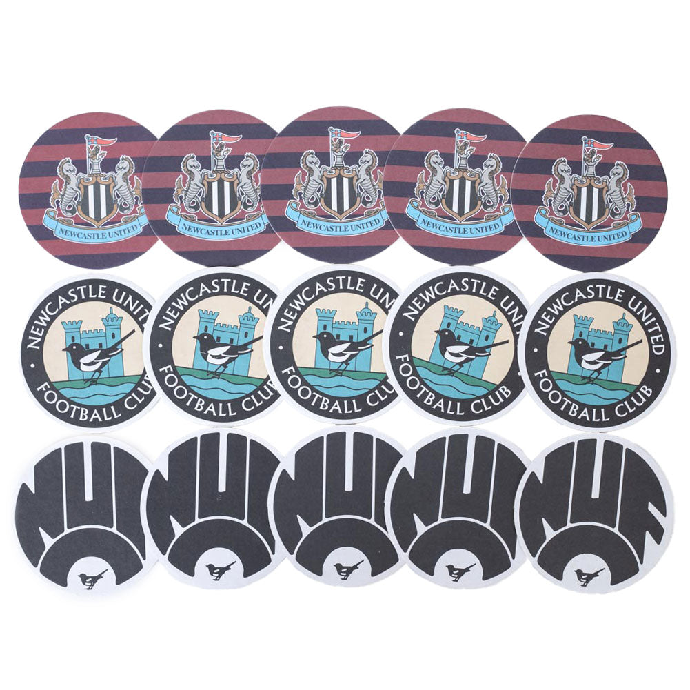Newcastle United FC 15pk Retro Beer Mat Set - Shop Coasters At Gift Moments - 2