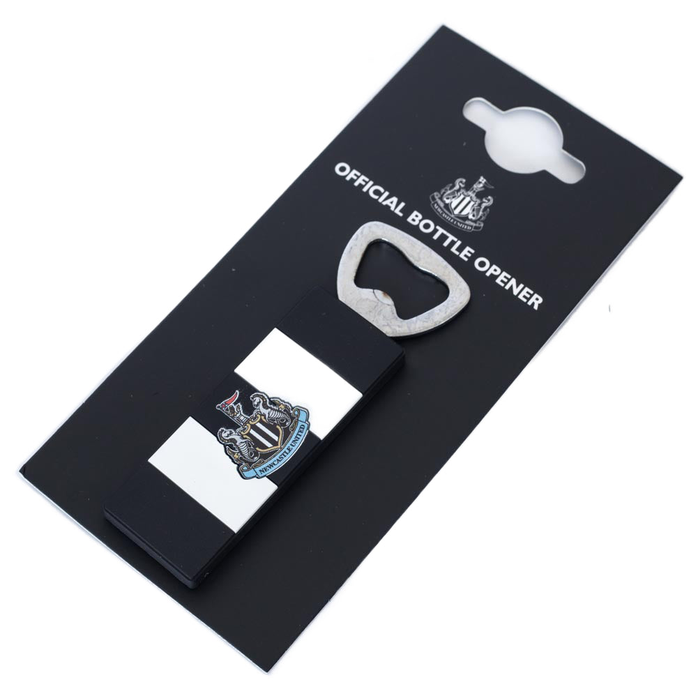 Newcastle United FC PVC Rectangle Magnetic Bottle Opener - Shop Bottle Openers At Gift Moments - 3