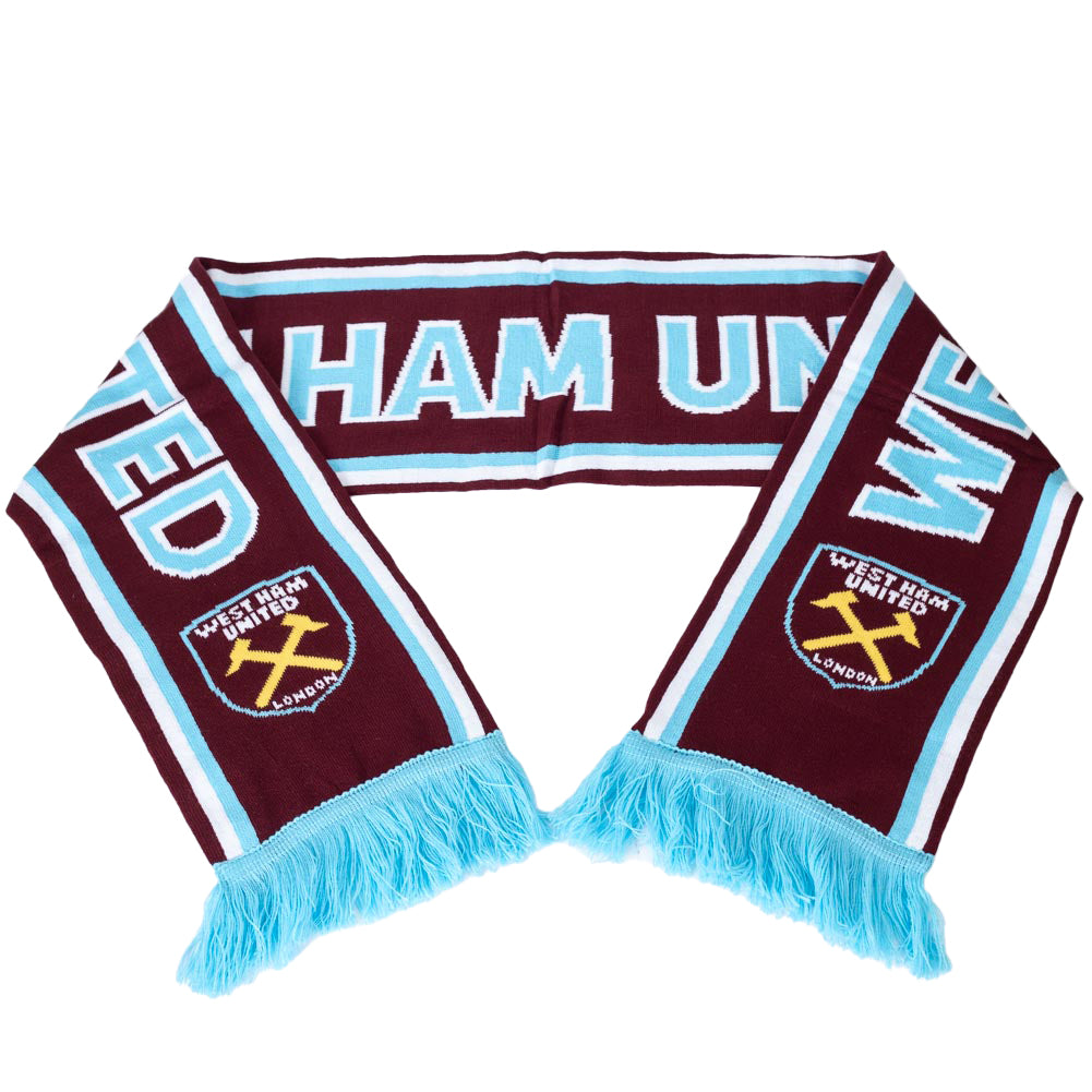 West Ham United FC Crest Scarf - Shop Scarves At Gift Moments - 2
