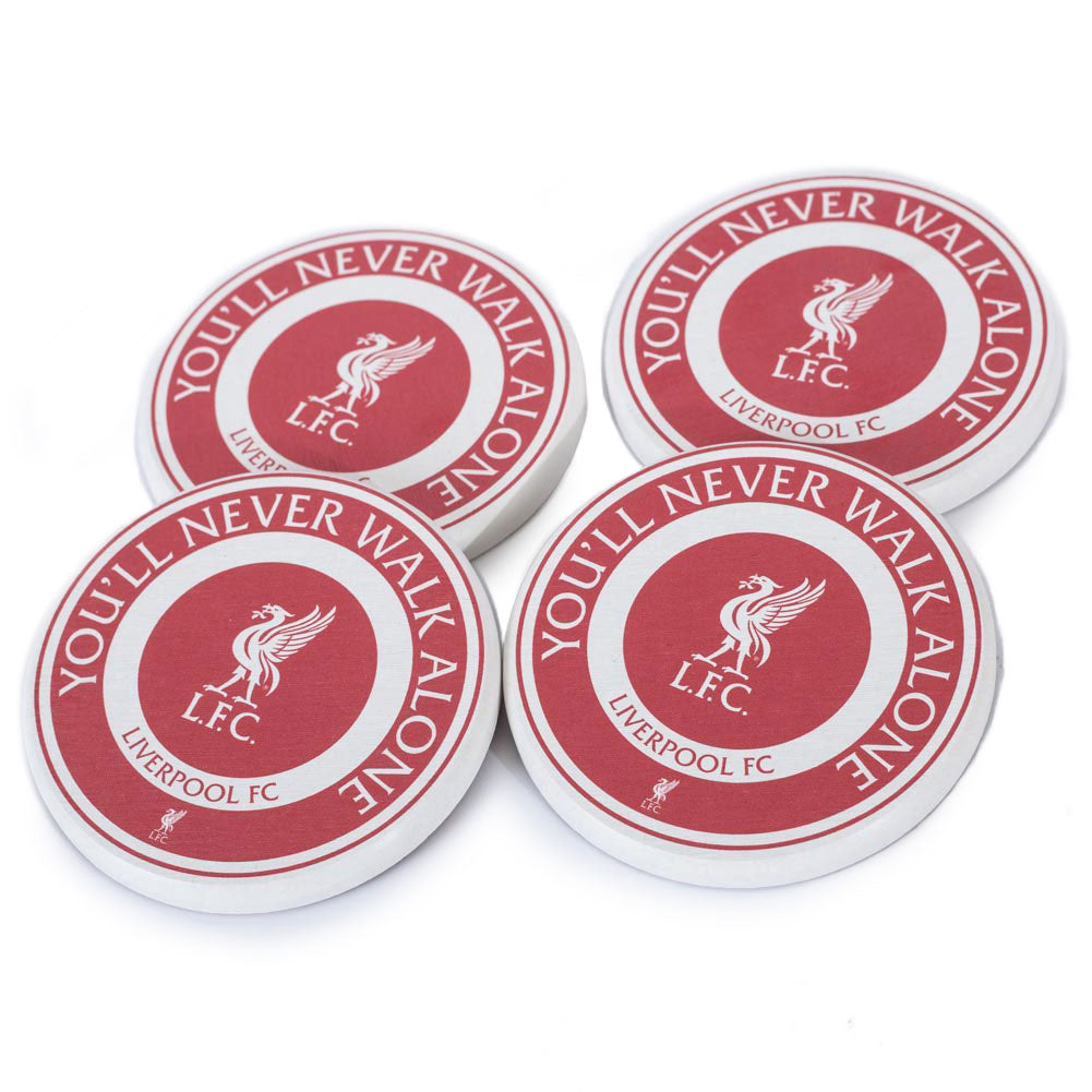 Liverpool FC 4pk Ceramic Coaster Set - Shop Coasters At Gift Moments - 1
