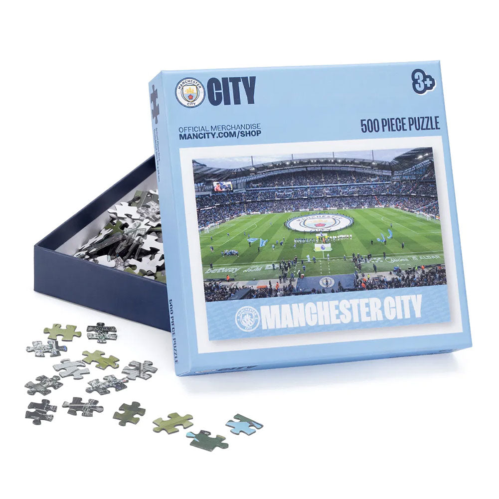 Manchester City FC 500pc Puzzle - Shop Puzzles & Games At Gift Moments - 1