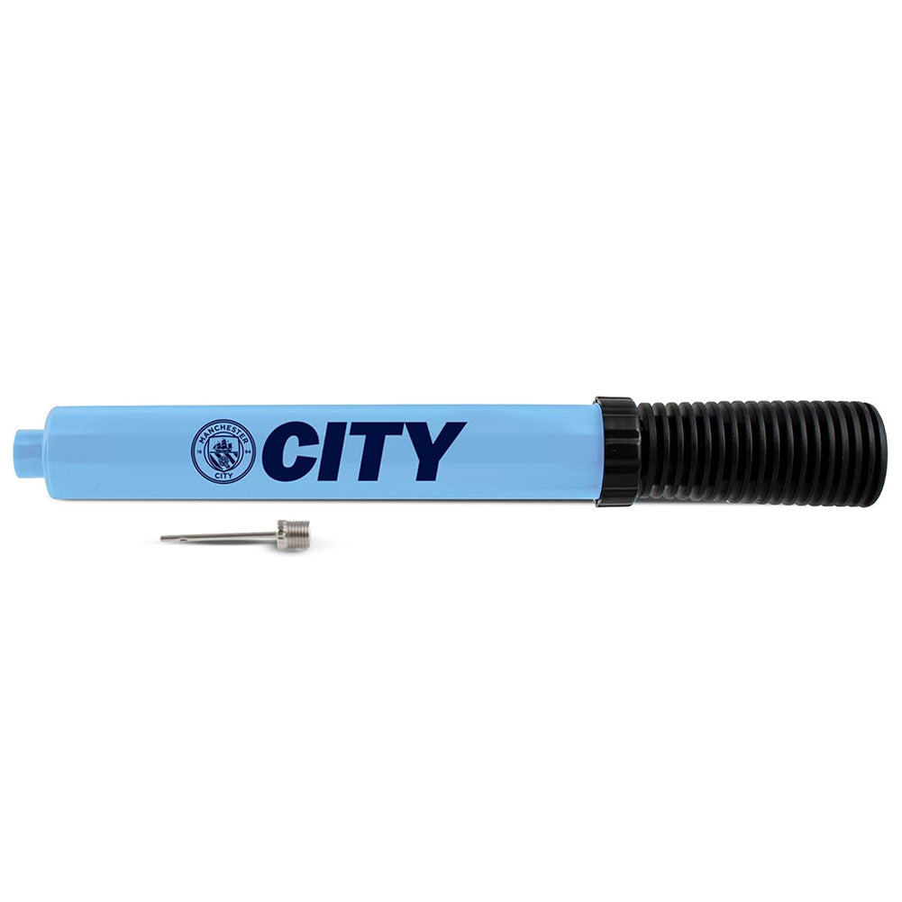 Manchester City FC Large Dual Action Football Pump - Shop Training Equipment At Gift Moments - 1