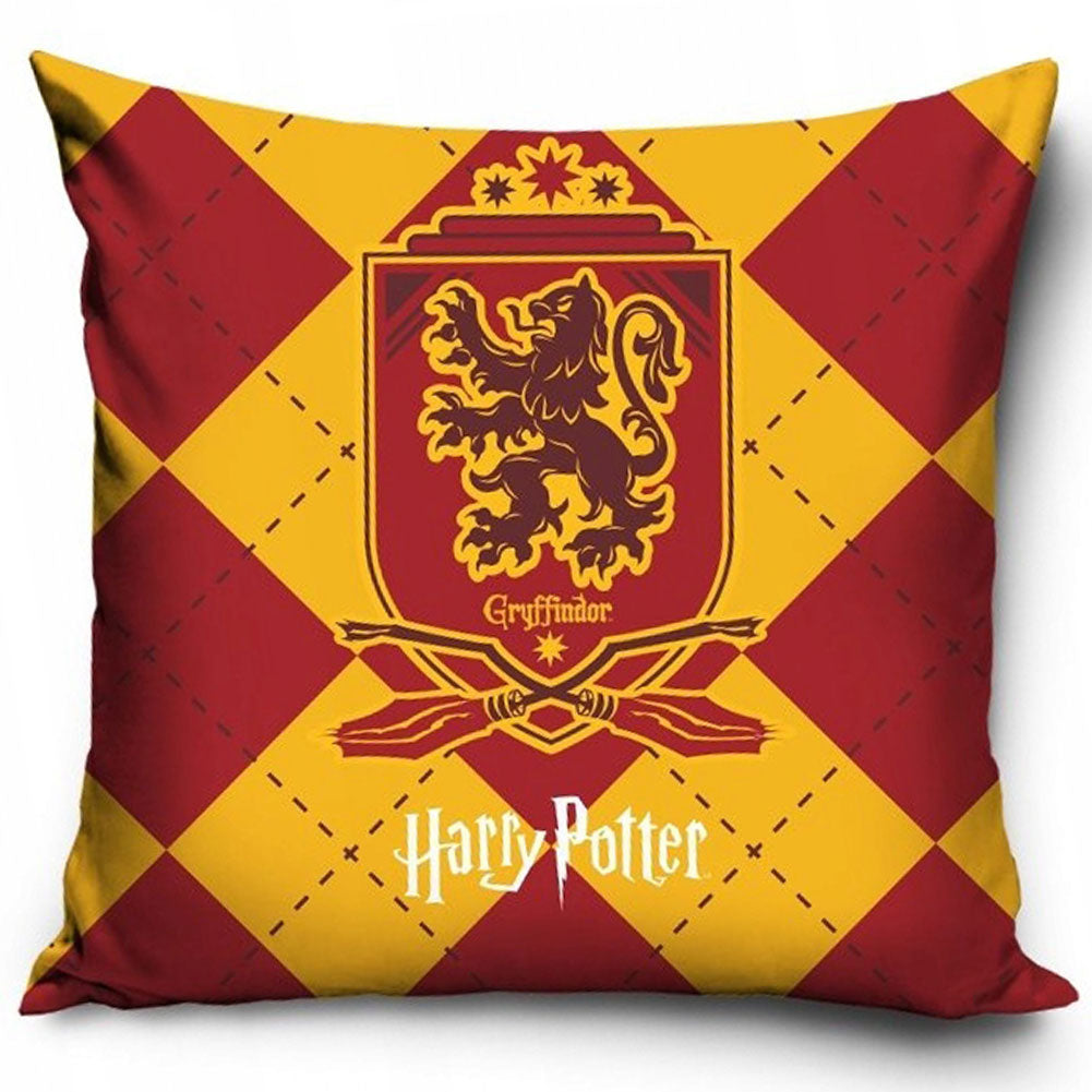 Harry Potter Gyffindor Velvet Feel Cushion - Shop Cushions At Gift Moments - 1