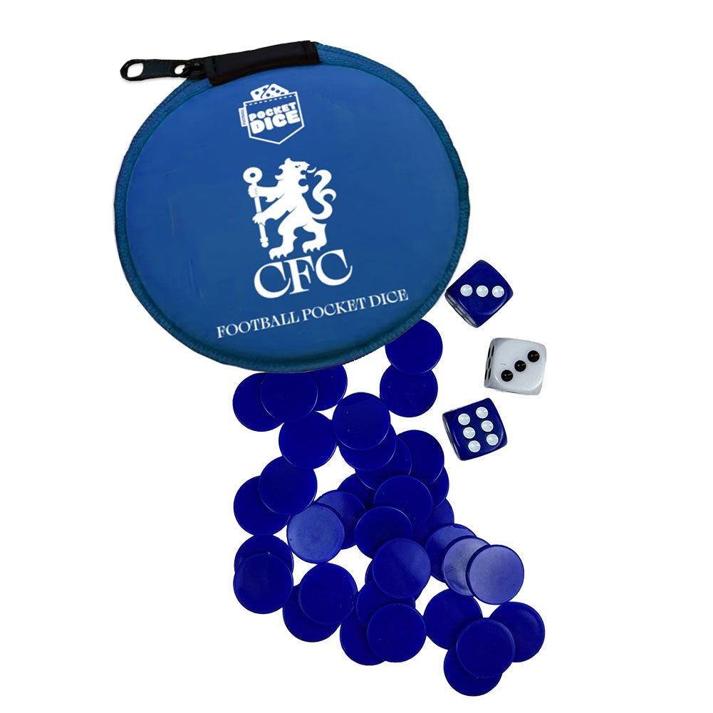 Chelsea FC Pocket Dice Game - Shop Puzzles & Games At Gift Moments - 1