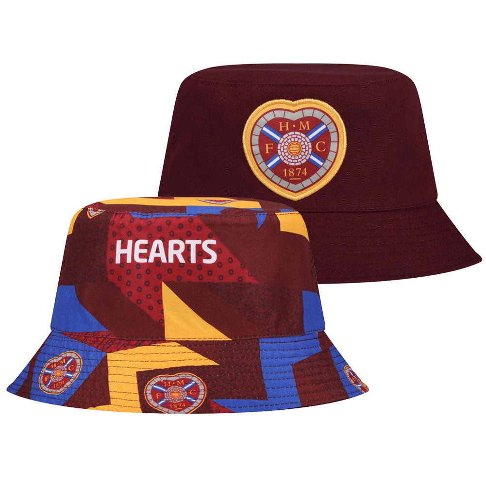 Hearts FC Geo Bucket Hat - Shop Caps & Hats At Gift Moments - 1