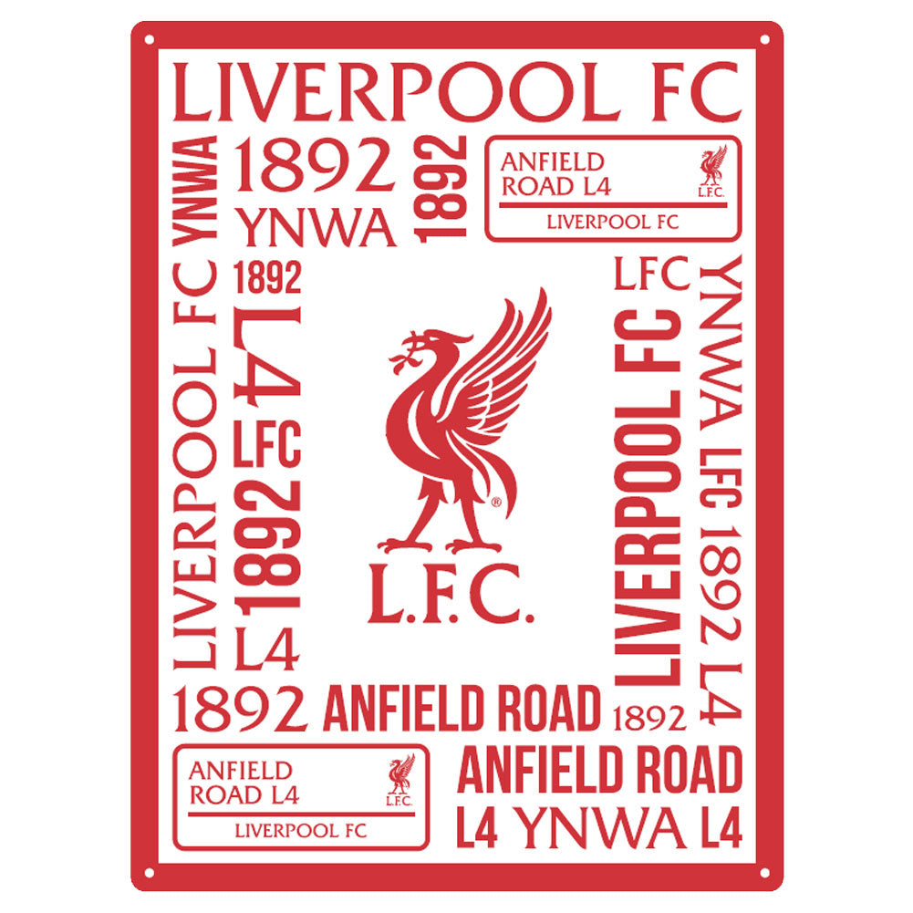 Liverpool FC Large Montage Sign - Shop Signs & Plaques At Gift Moments - 1