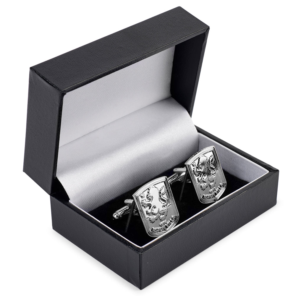 Aston Villa FC Silver Plated Formed Cufflinks - Shop Cufflinks & Tie Slides At Gift Moments - 3