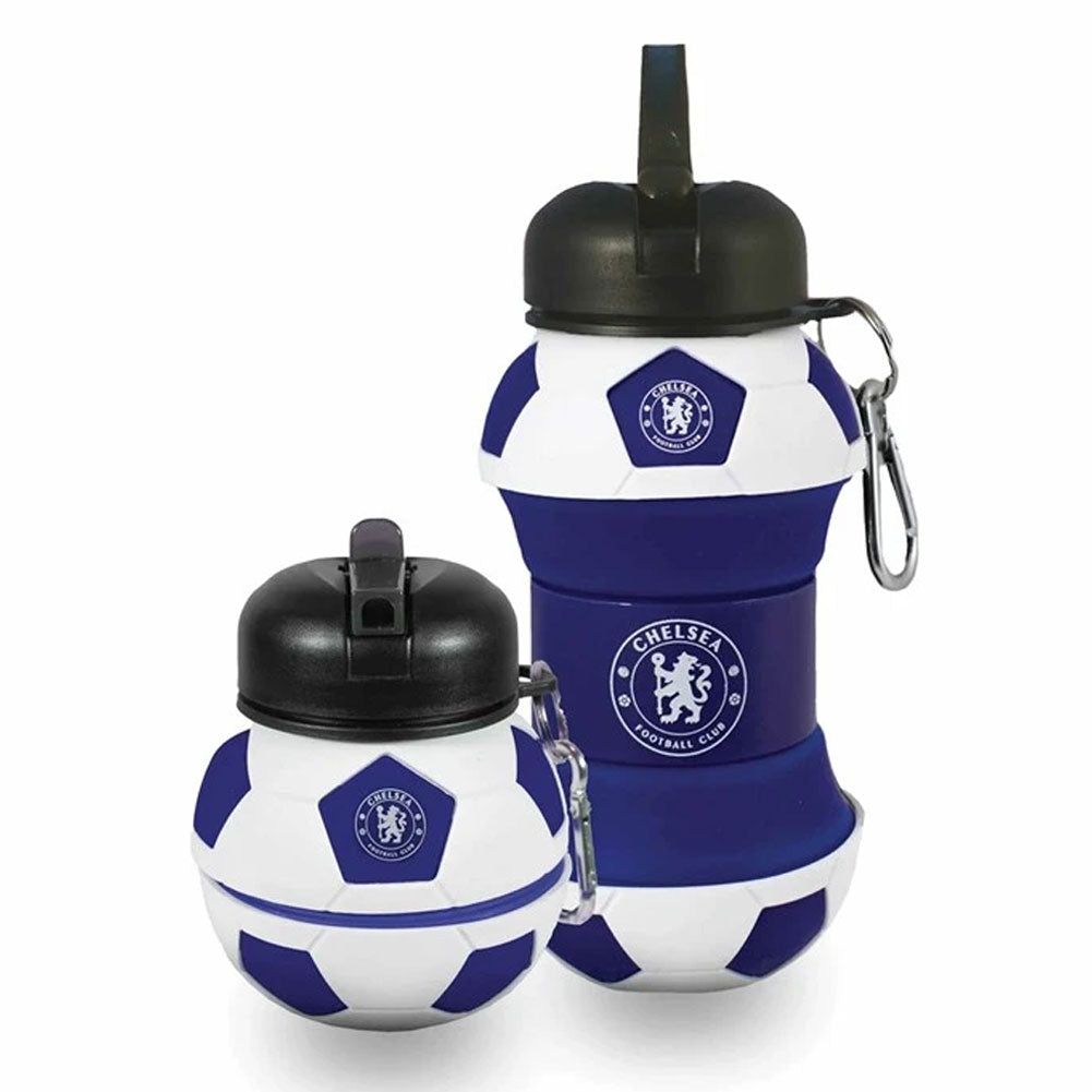 Chelsea FC Collapsible Football Drinks Bottle - Shop Water Bottles At Gift Moments - 1