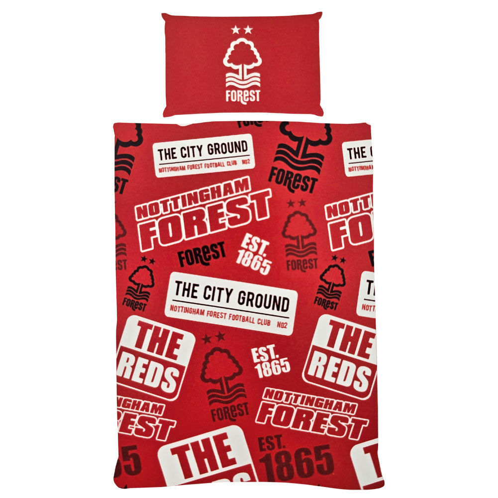 Nottingham Forest FC Patch Single Duvet - Shop Bedroom At Gift Moments - 1
