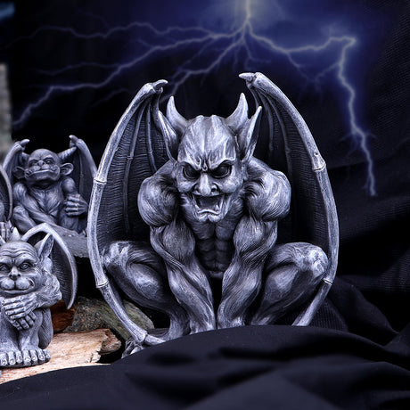 Adalward Dark Black Grotesque Gargoyle Figurine: 1 - Figures & Collectables By Gift Moments