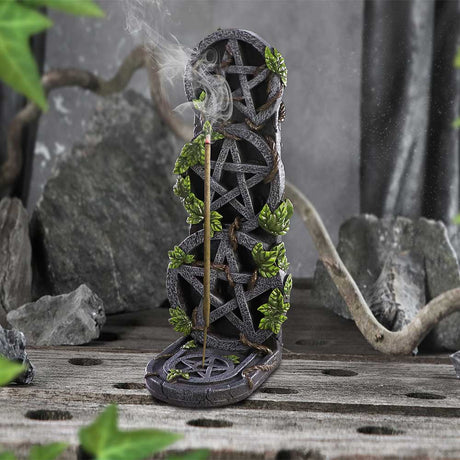 Aged Pentagram Wiccan Incense Burner: 1 - Incense Holders By NN Designs