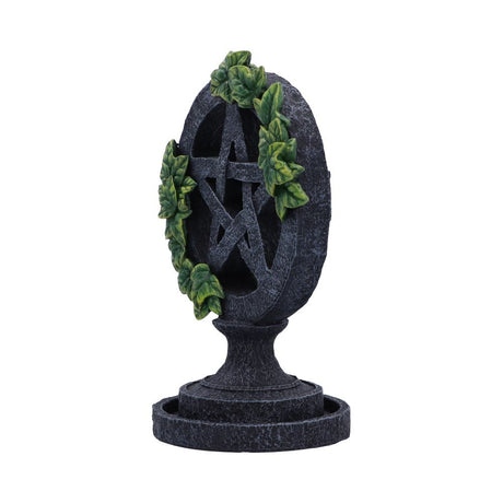 Aged Wiccan Pentagram Backflow Incense Burner 19cm: 3 - Incense Holders By NN Designs
