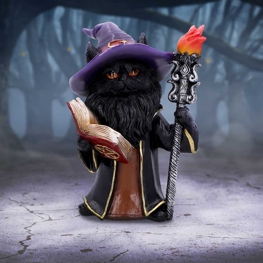 Albus The Black Wizard Cat Figurine - Shop Figurines Small (Under 15cm) At Gift Moments - 1