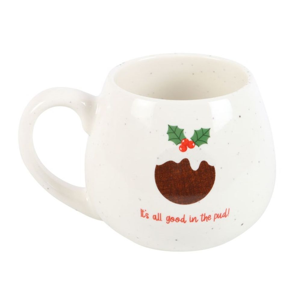 All Good in the Pud Rounded Christmas Mug: 2 - Mugs By Gift Moments