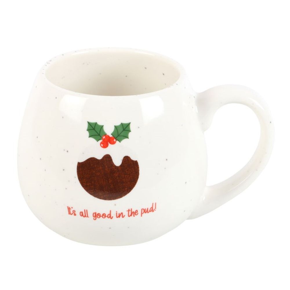 All Good in the Pud Rounded Christmas Mug: 4 - Mugs By Gift Moments