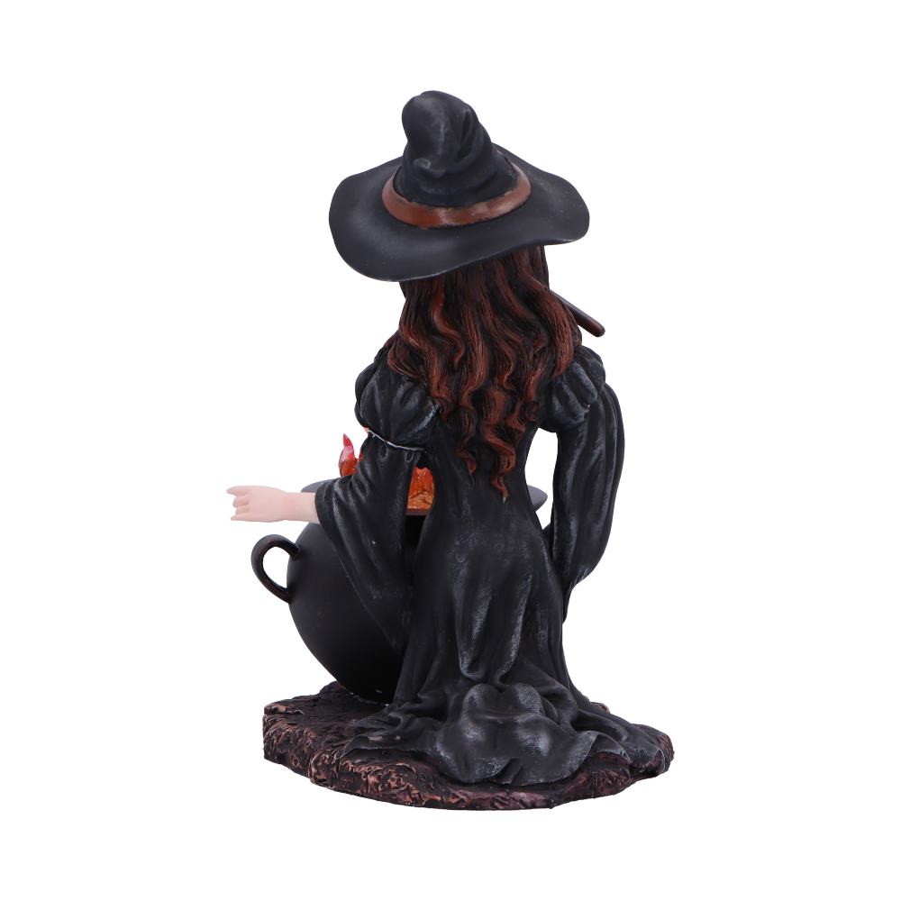 Althea Witch figurine with Flame Cauldron - Shop Figurines Medium (15-29cm) At Gift Moments - 4
