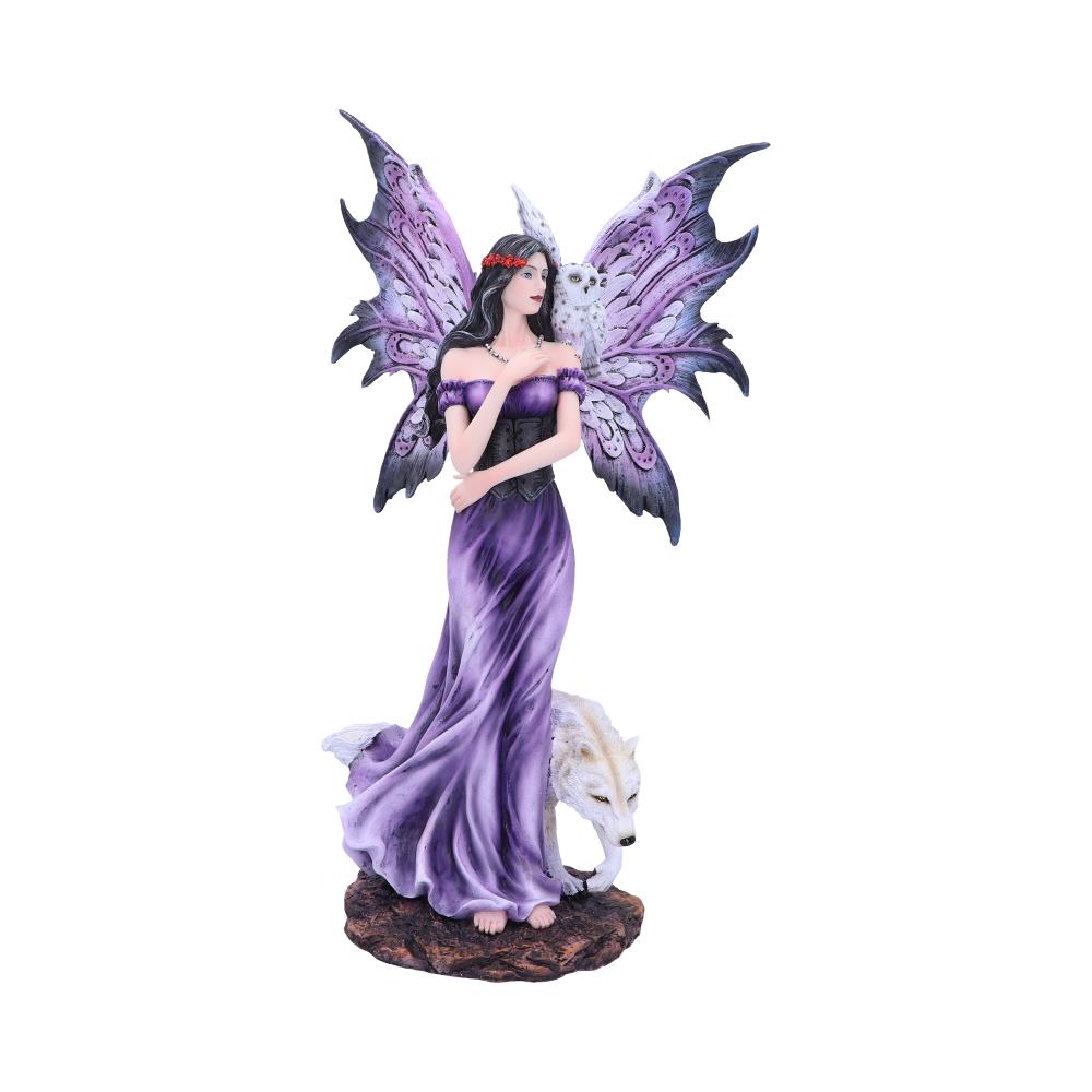 Amethyst Companions Purple Wolf and Owl Fairy Companion Figurine: 2 - Figures & Collectables By Gift Moments