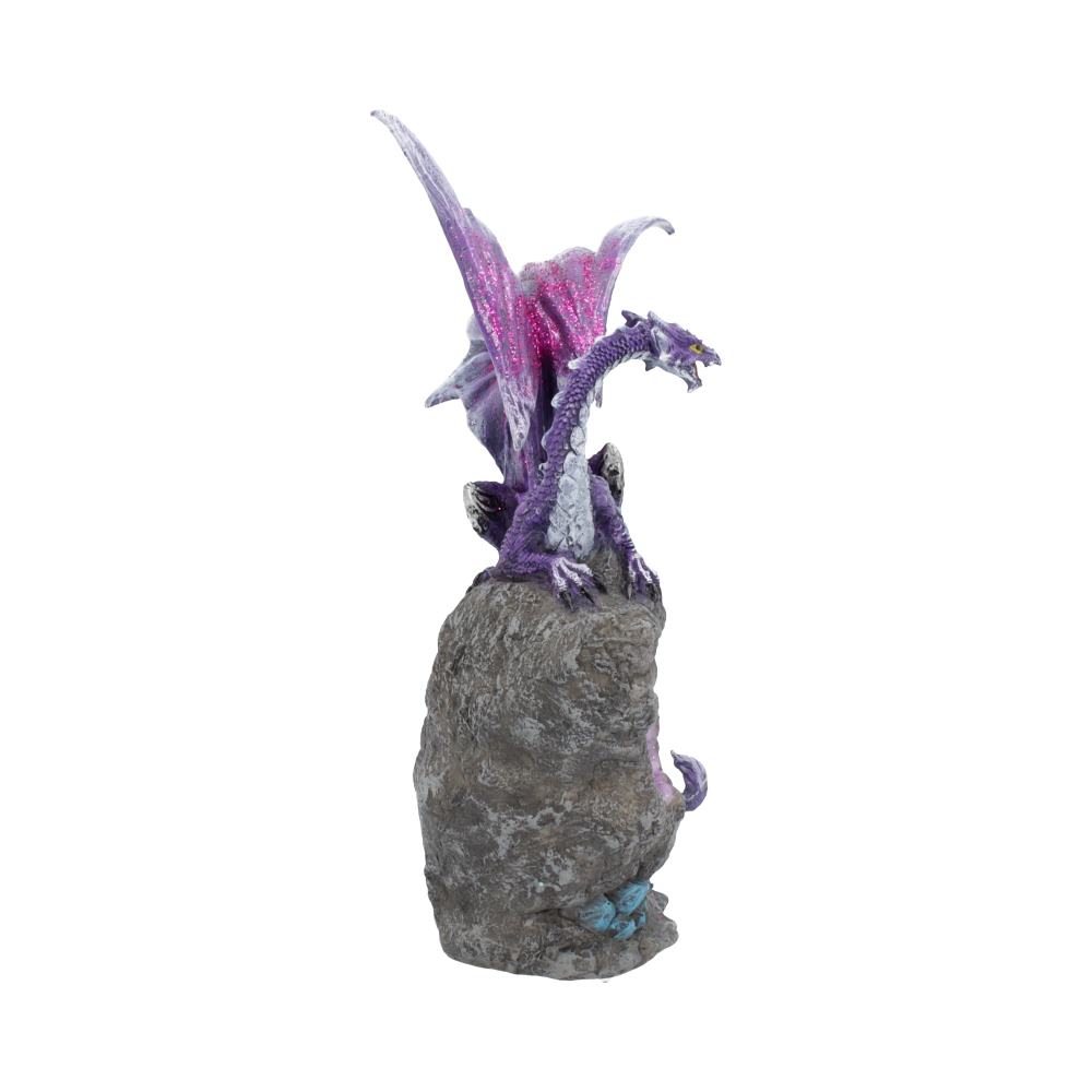 Amethyst Custodian Fantasy Purple Dragon Sitting On A Geode 22cm: 5 - Figures & Collectables By Gift Moments