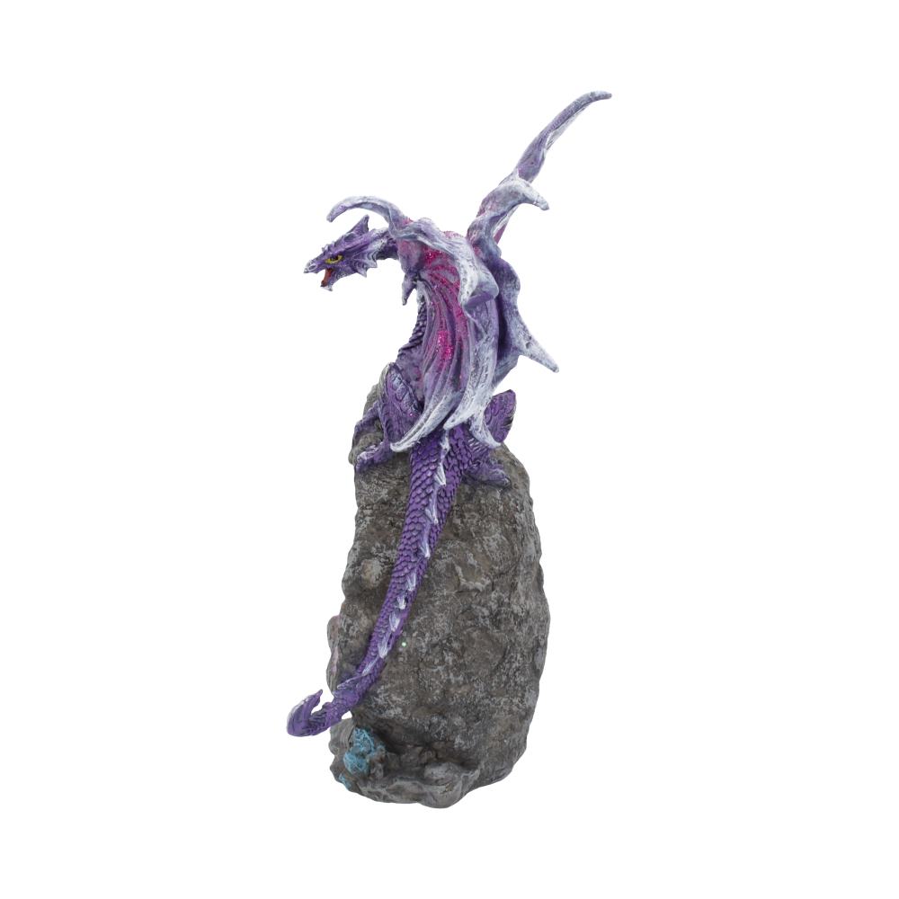 Amethyst Custodian Fantasy Purple Dragon Sitting On A Geode 22cm: 3 - Figures & Collectables By Gift Moments