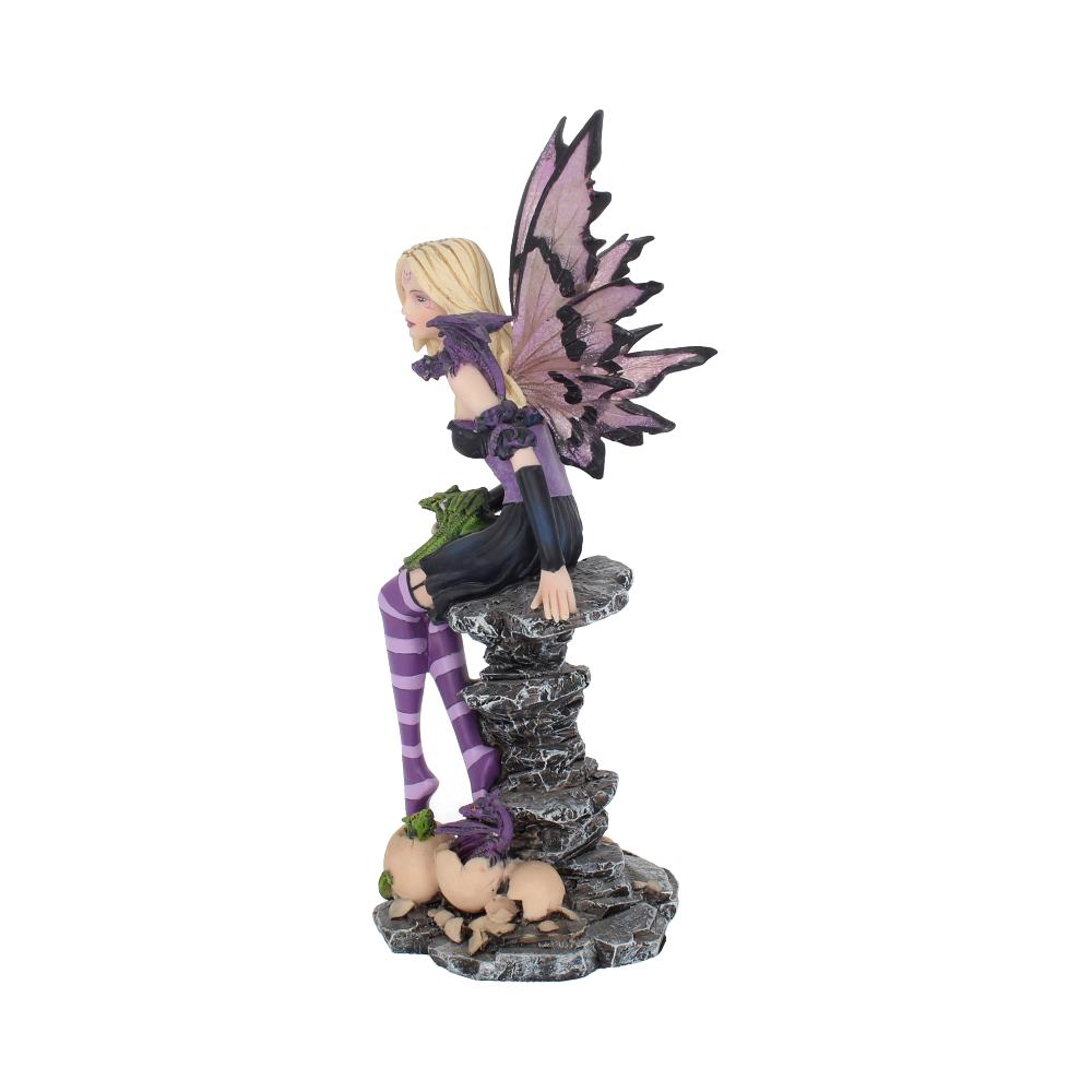 Amethyst and Hatchlings 25.5cm Purple Fairy and Baby Dragon Figurine - Shop Figures & Collectables At Gift Moments - 3