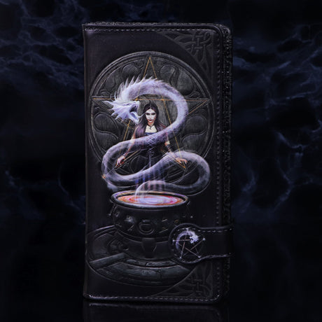 Anne Stokes The Summoning Witch and Dragon Embossed Purse: 1 - Purses By Anne Stokes