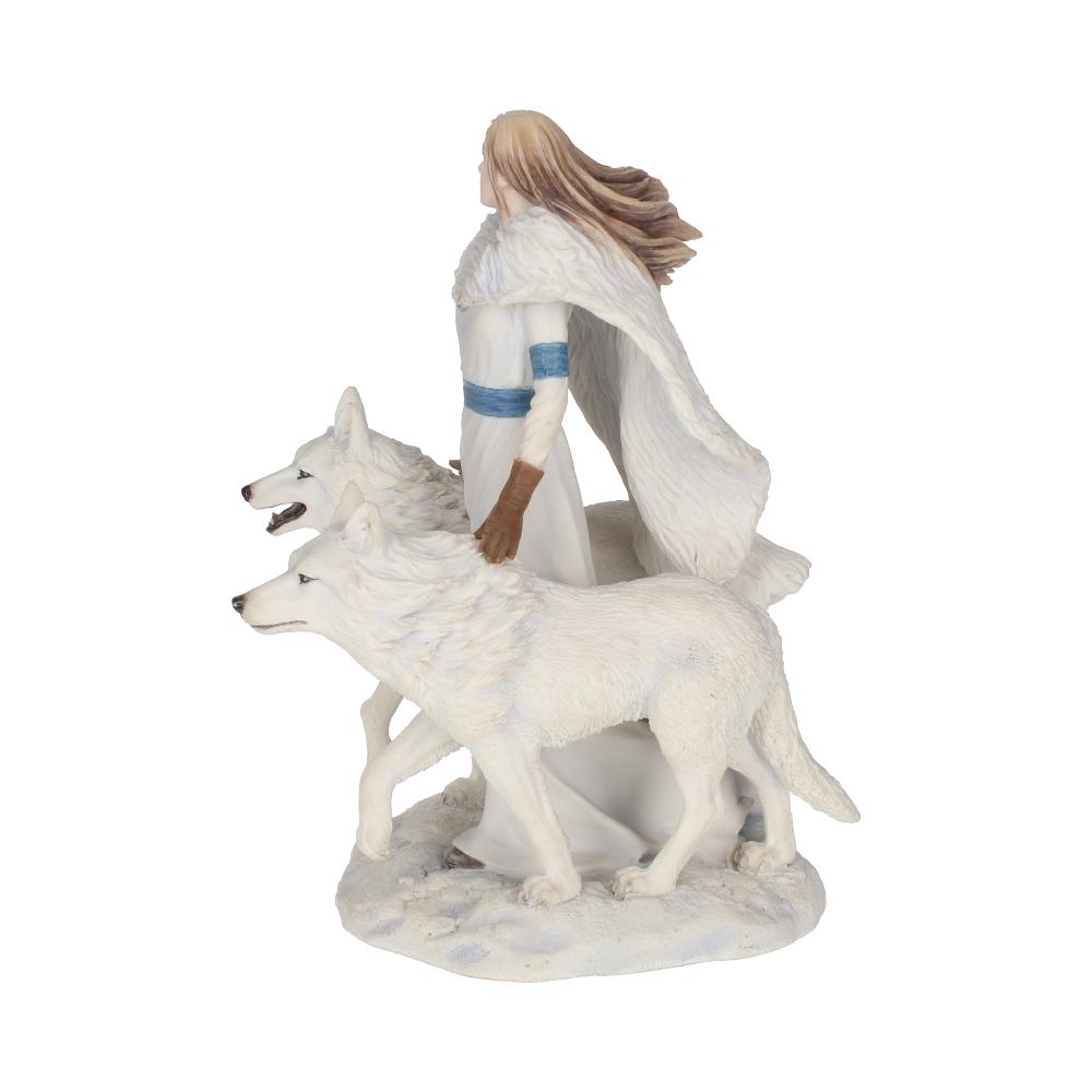 Anne Stokes Winter Guardians Wolf Companion Figurine: 4 - Figurines Medium (15-29cm) By Anne Stokes