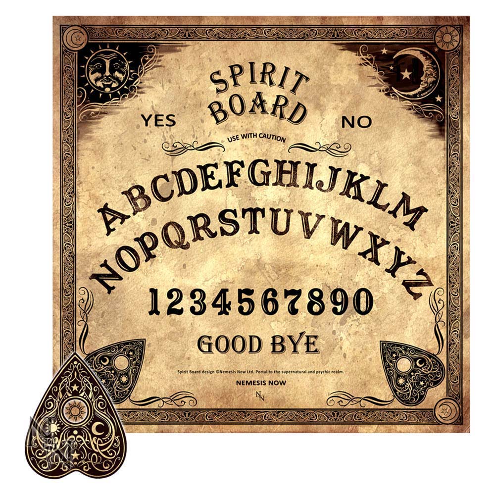 Antiqued Beige Spirit Talking Board with Planchette - Shop Ouija & Spirit Boards At Gift Moments - 2