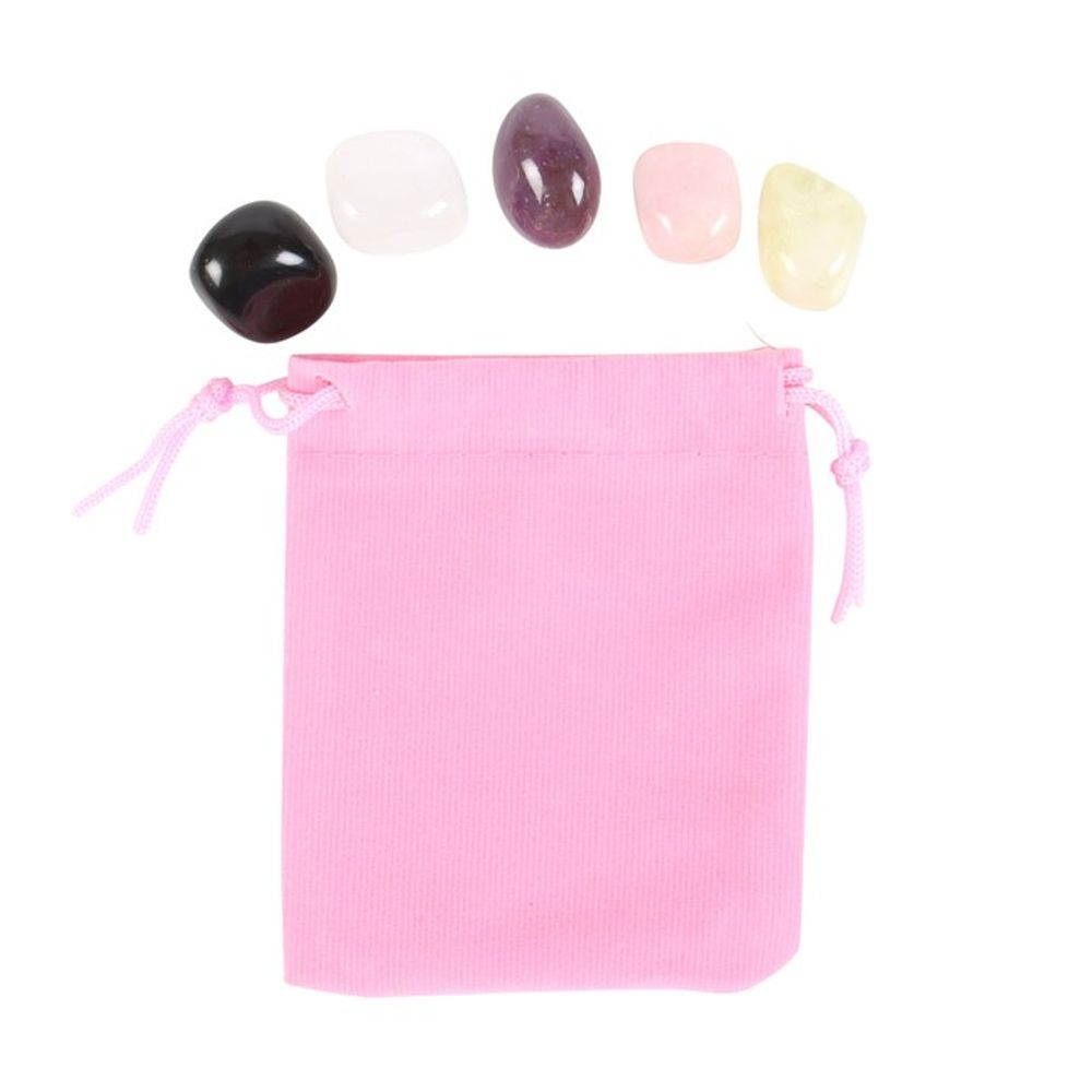 Aries Crystal Tumblestone Set: 5 - By Gift Moments