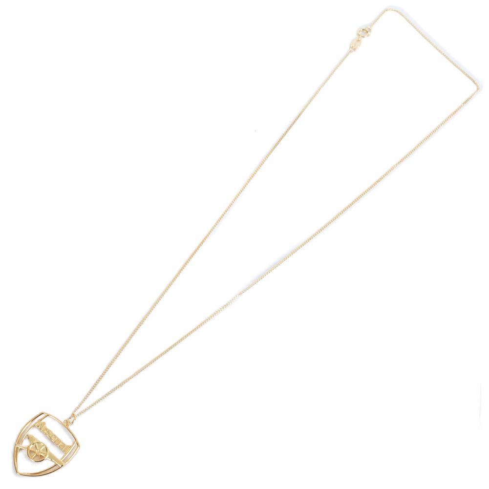 Arsenal FC 18ct Gold Plated on Silver Crest Pendant & Chain: 3 - Necklaces By Arsenal