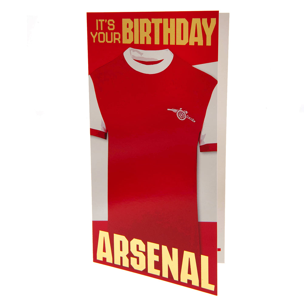 Arsenal FC Retro Shirt Birthday Card - Shop Greeting Cards At Gift Moments - 2