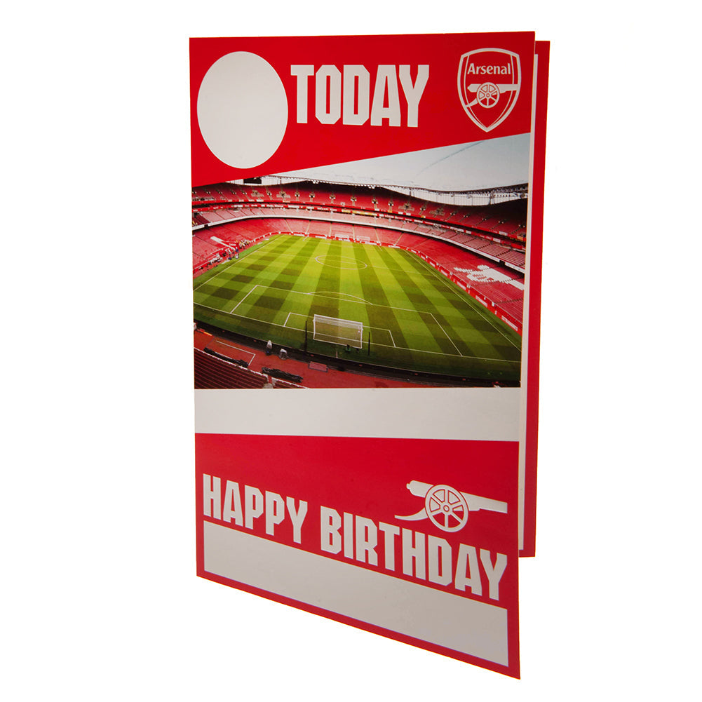 Arsenal FC Birthday Card With Stickers - Shop Greeting Cards At Gift Moments - 2