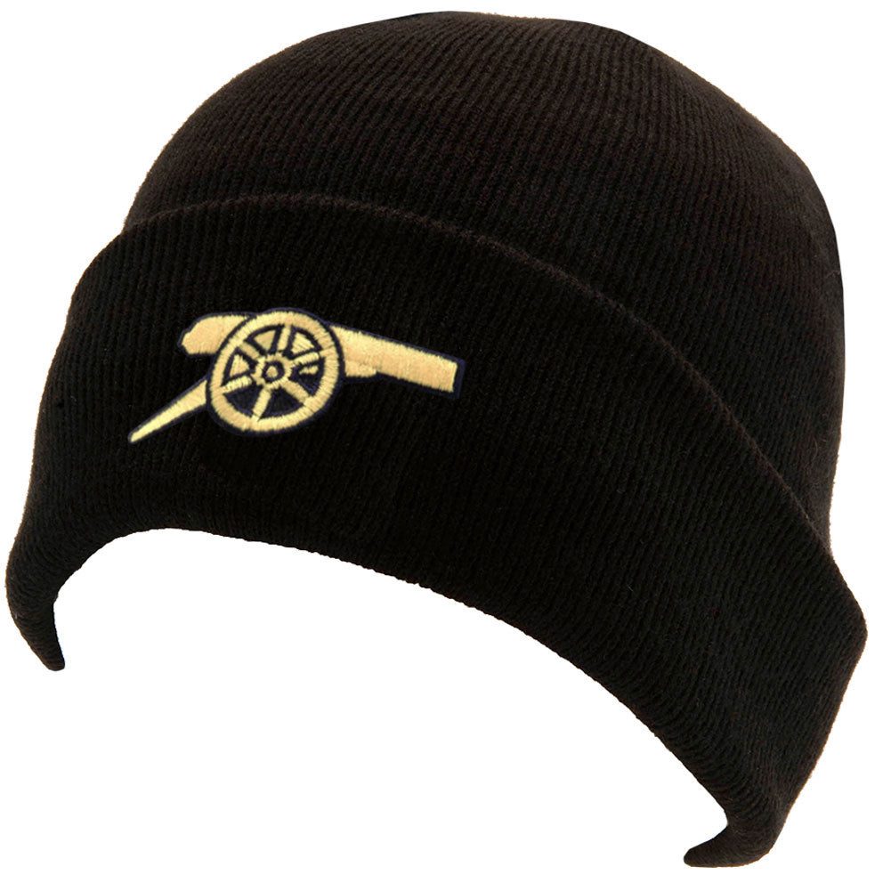 Arsenal FC Black Cuff Beanie - Shop Caps & Hats At Gift Moments - 1