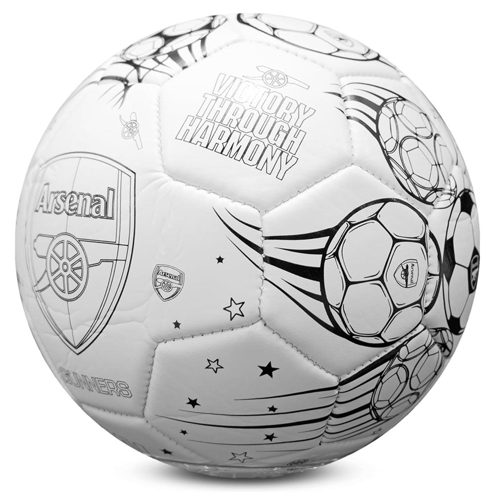 Arsenal FC ’Colour In’ Mini Football Set - Shop Balls At Gift Moments - 3