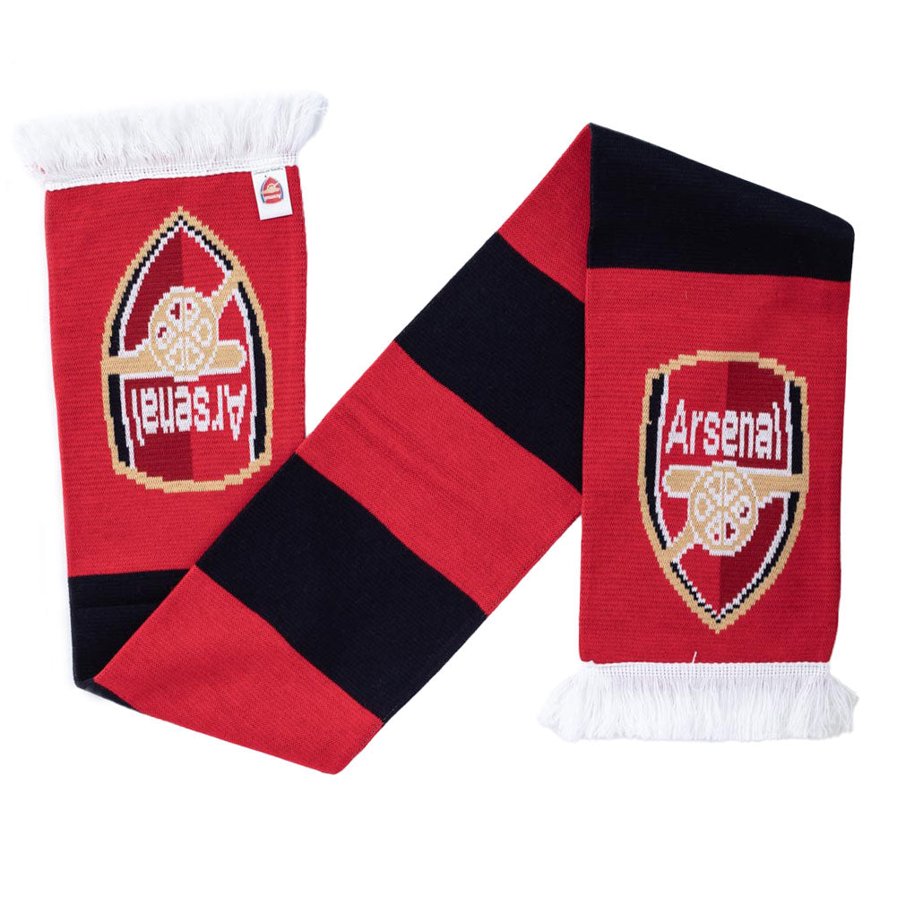 Arsenal FC Contrast Bar Scarf - Shop Scarves At Gift Moments - 2