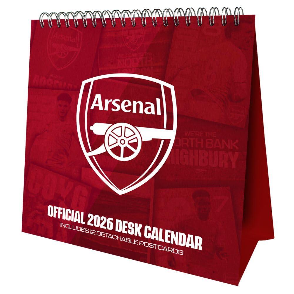 Arsenal FC Desktop Calendar 2026: 1 - Calendars By Arsenal