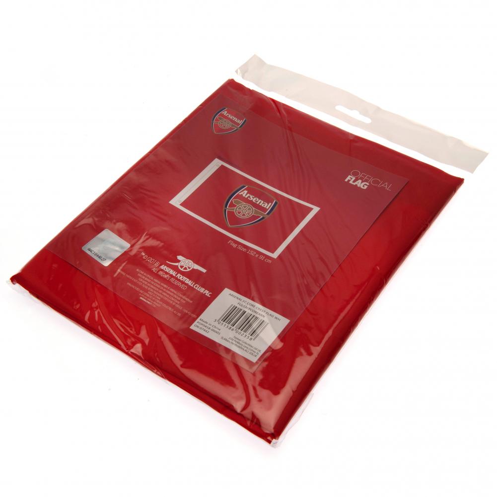 Arsenal FC Core Crest Flag - Shop Flags & Banners At Gift Moments - 4