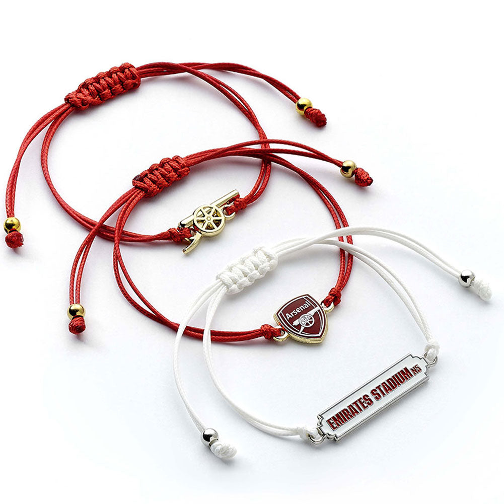 Arsenal FC Friendship Bracelet Set - Shop Bracelets At Gift Moments - 1