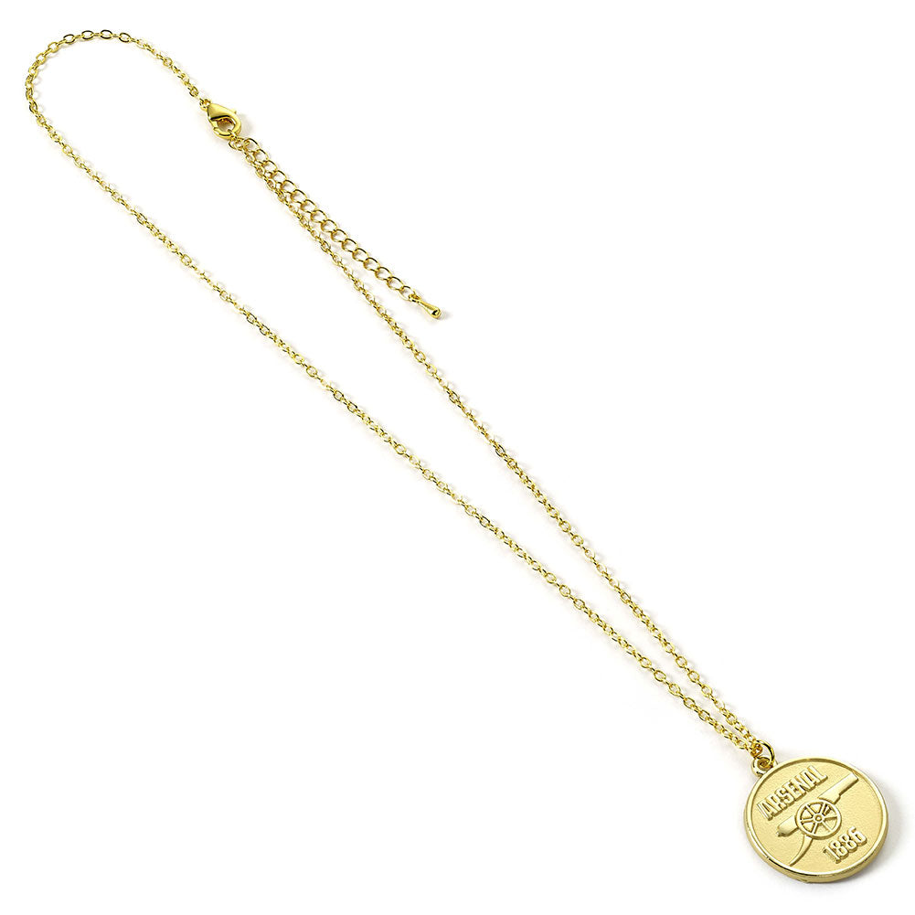 Arsenal FC Gold Finish Crest Necklace: 3 - Necklaces By Arsenal