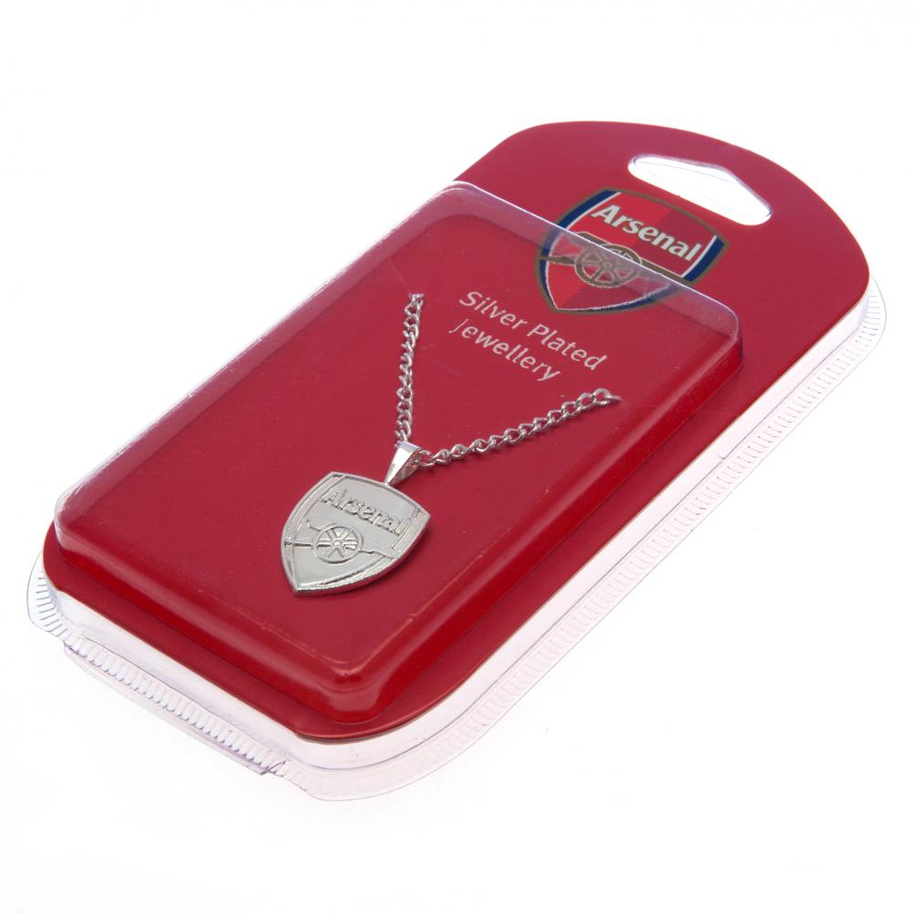 Arsenal FC Silver Plated Pendant & Chain XL: 1 - Jewellery By Arsenal