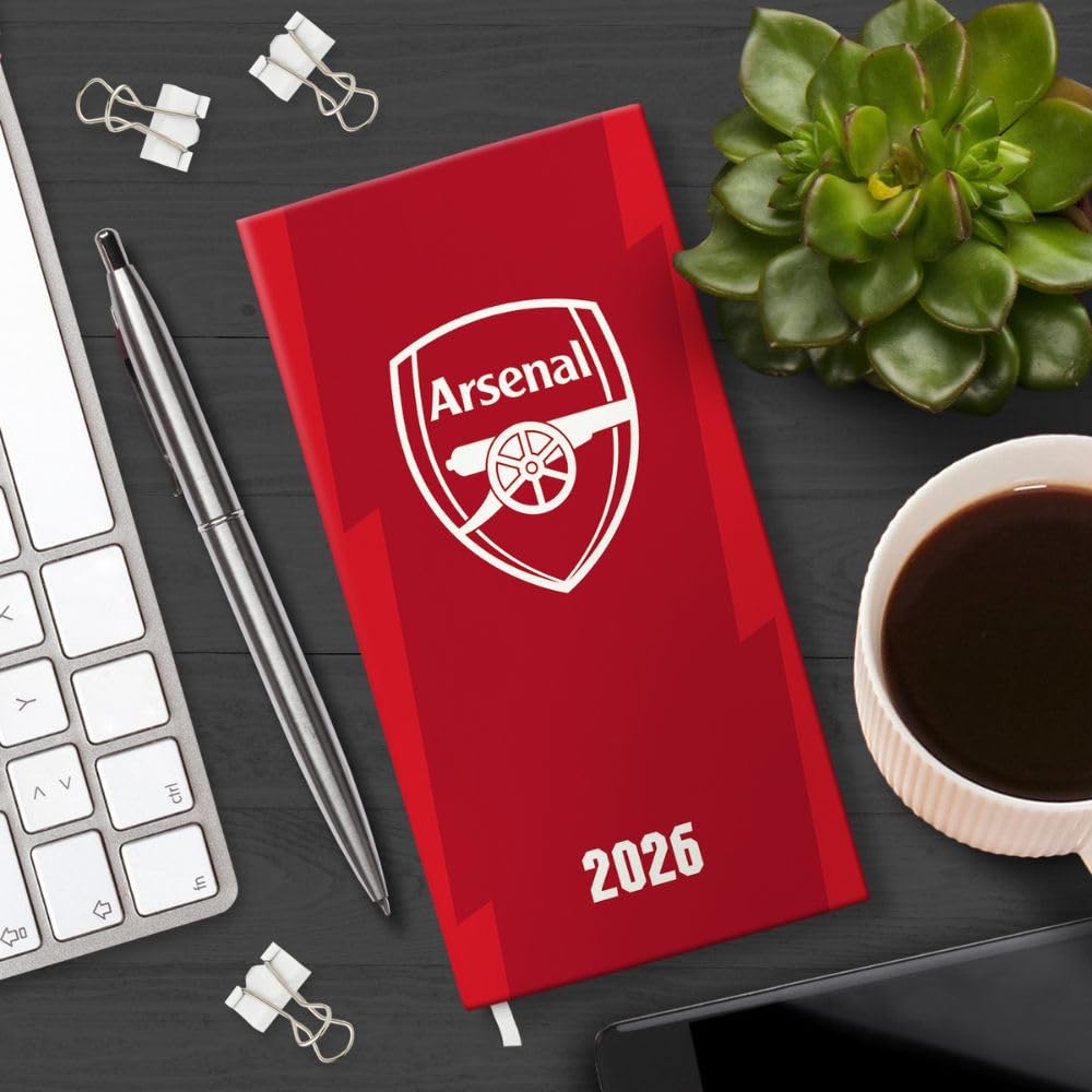 Arsenal FC Slim Diary 2026 - Shop Diaries At Gift Moments - 3