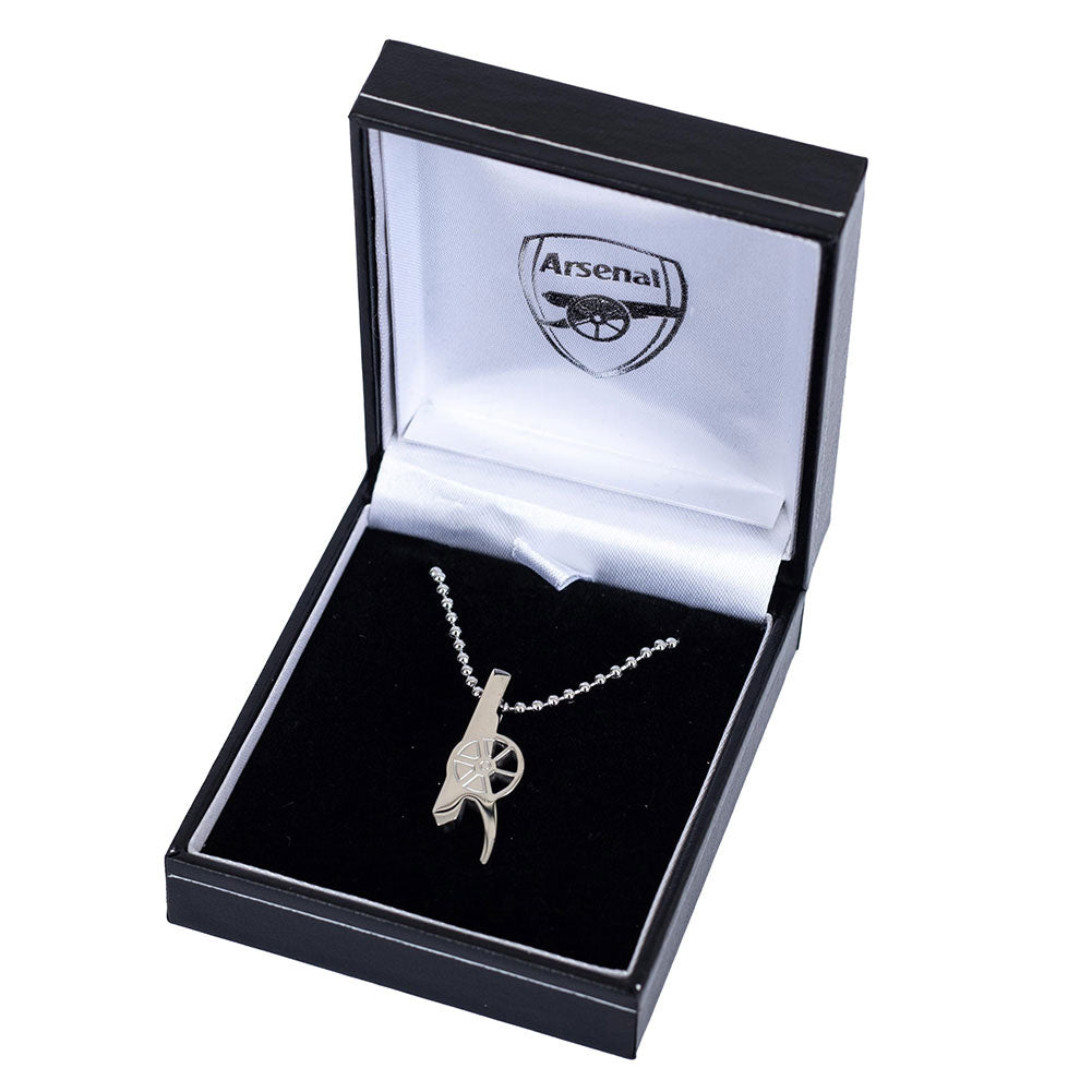 Arsenal FC Stainless Steel Cannon Pendant & Chain: 4 - Jewellery By Arsenal