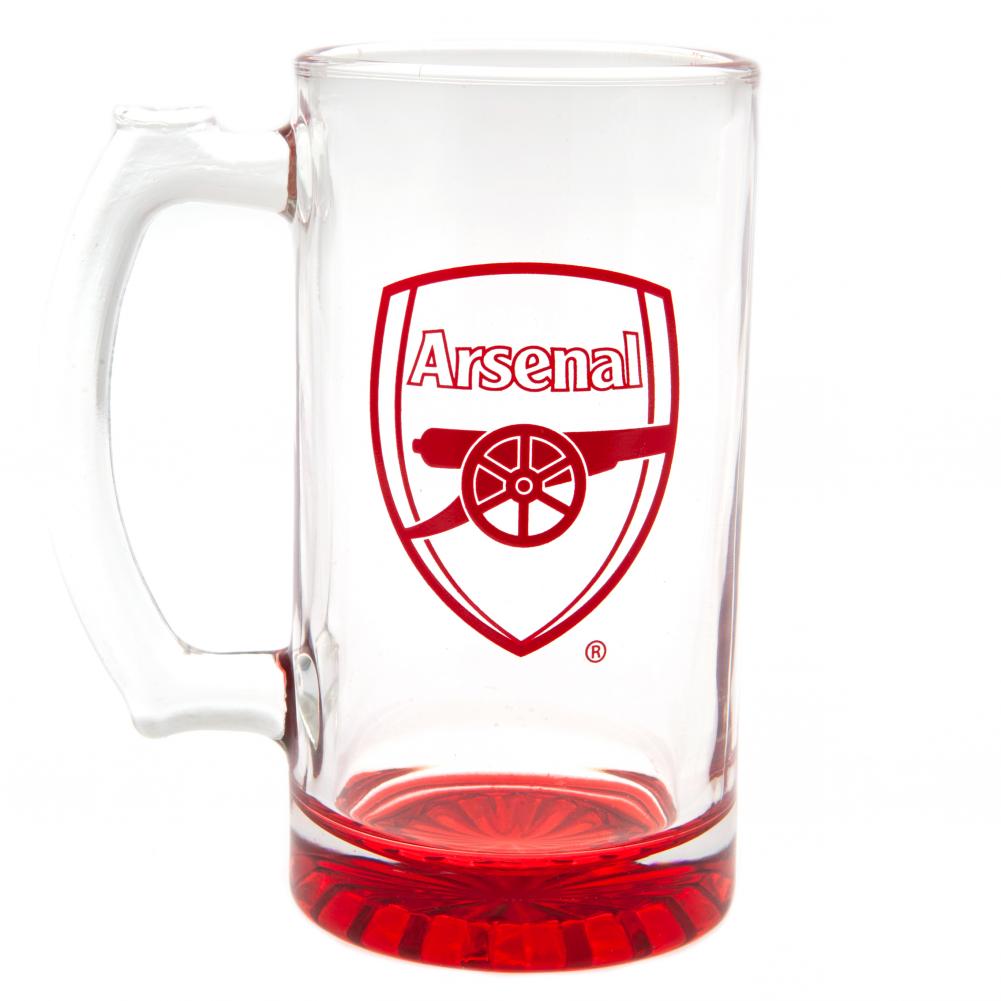 Arsenal FC Stein Glass Tankard - Shop Glassware At Gift Moments - 1