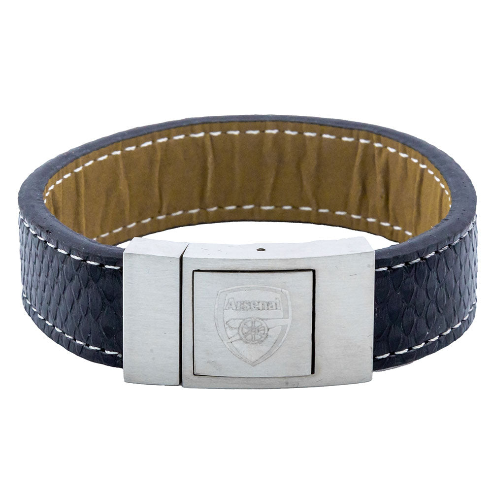 Arsenal FC Stitched Leather Bracelet: 3 - Bracelets By Arsenal