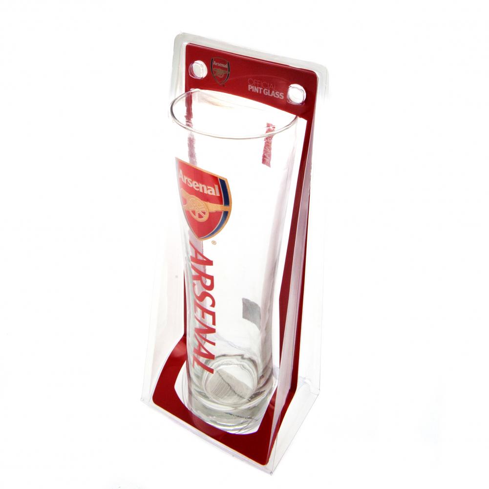 Arsenal FC Tall Beer Glass - Shop Glassware At Gift Moments - 1
