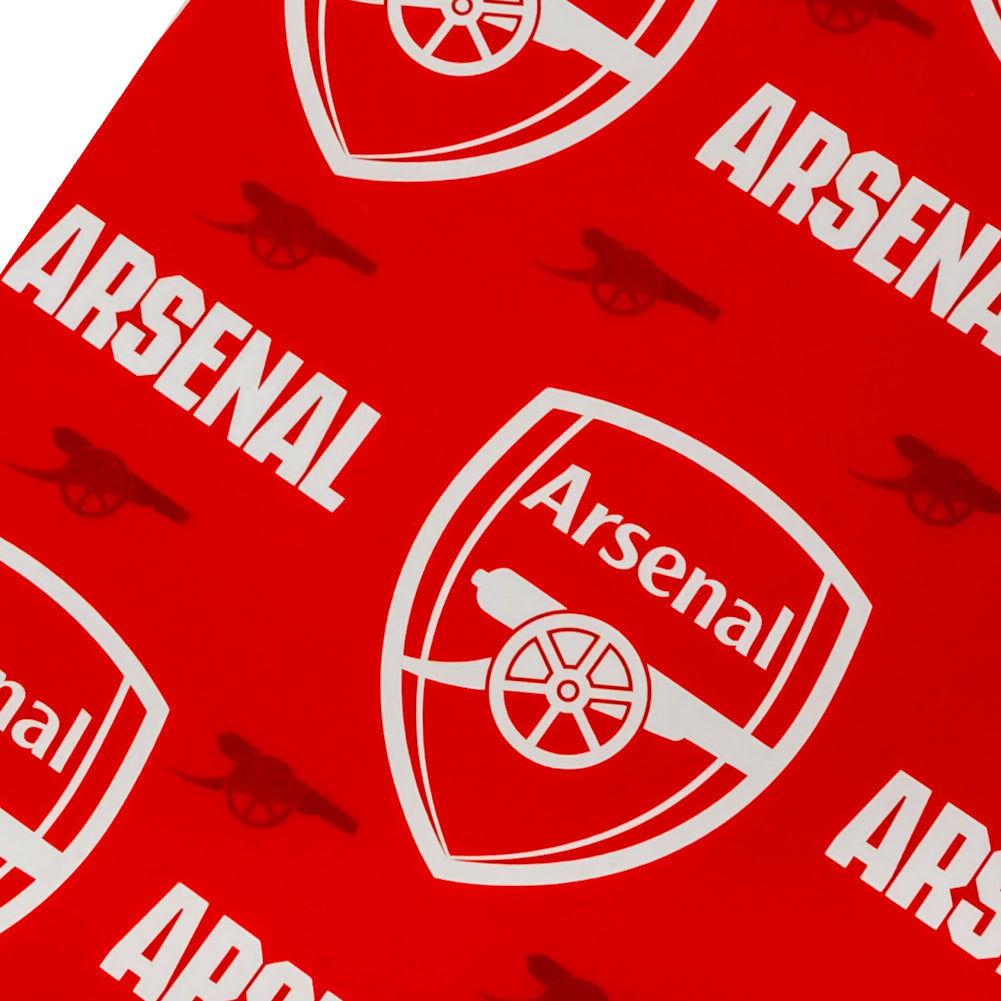 Arsenal FC Text Gift Wrap - Shop Gift Wrap & Bags At Gift Moments - 4