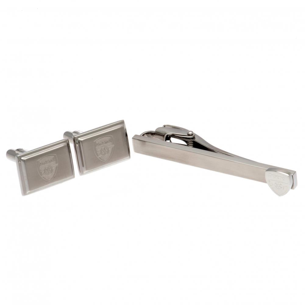 Arsenal FC Tie Slide & Cufflink Set - Shop Cufflinks & Tie Slides At Gift Moments - 2