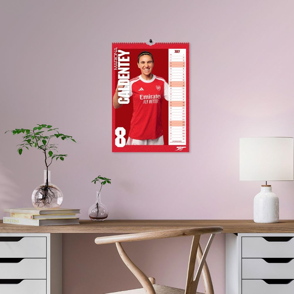 Arsenal WFC A3 Calendar 2026: 5 - Calendars By Arsenal