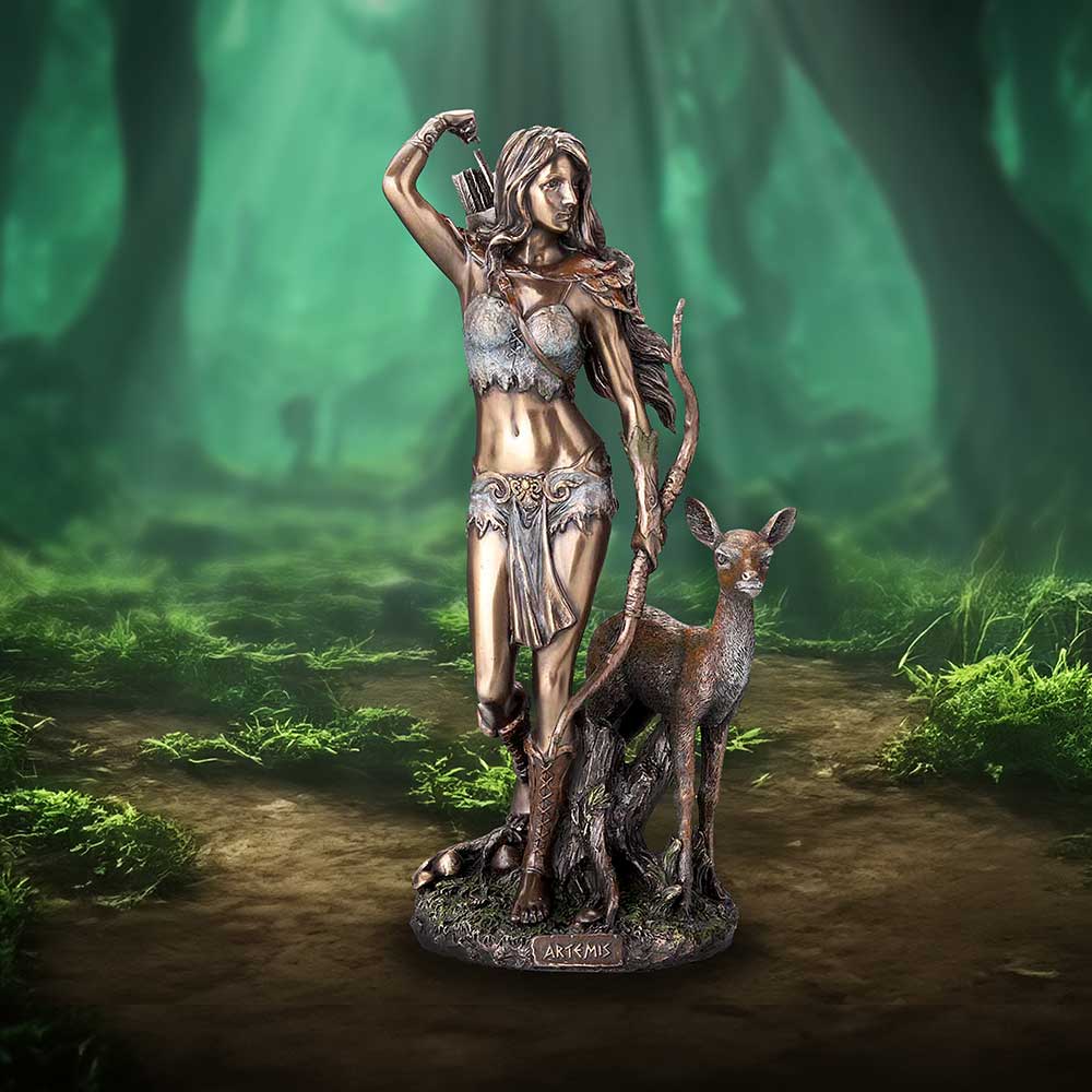 Artemis Greek Goddess of the Hunt Bronze Figurine: 1 - Figures & Collectables By Gift Moments