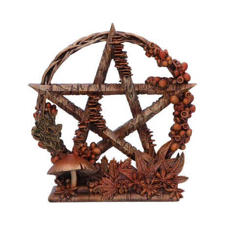 Autmnal Floral Decorative Pentagram Ornament: 2 - Figures & Collectables By NN Designs