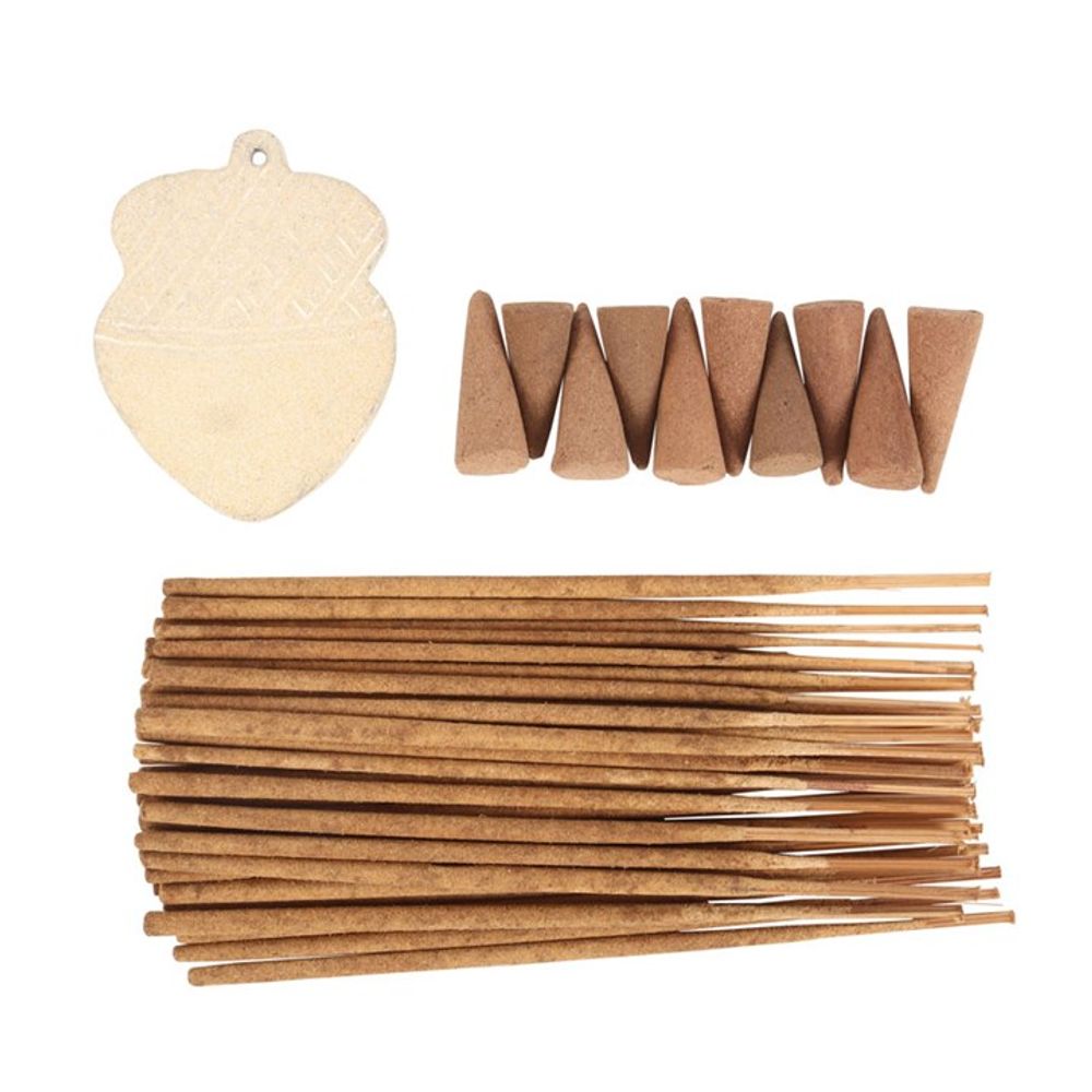 Autumn Acorn Warm Vanilla Incense Gift Set: 4 - Incense By Gift Moments
